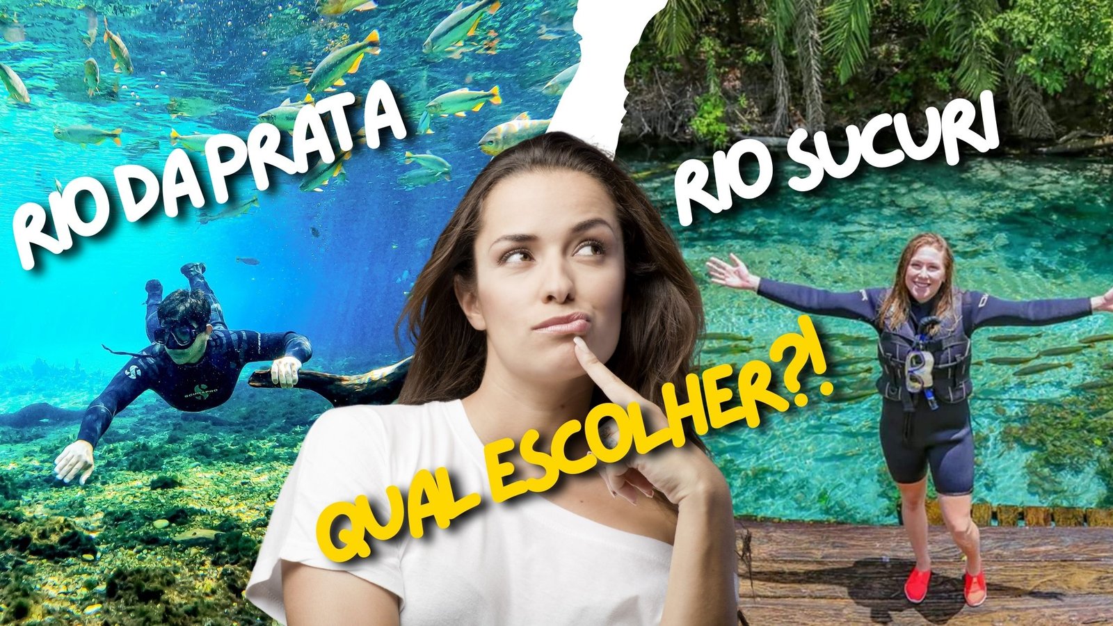 Comparação entre a flutuação no Rio da Prata e no Rio Sucuri, na região de Bonito