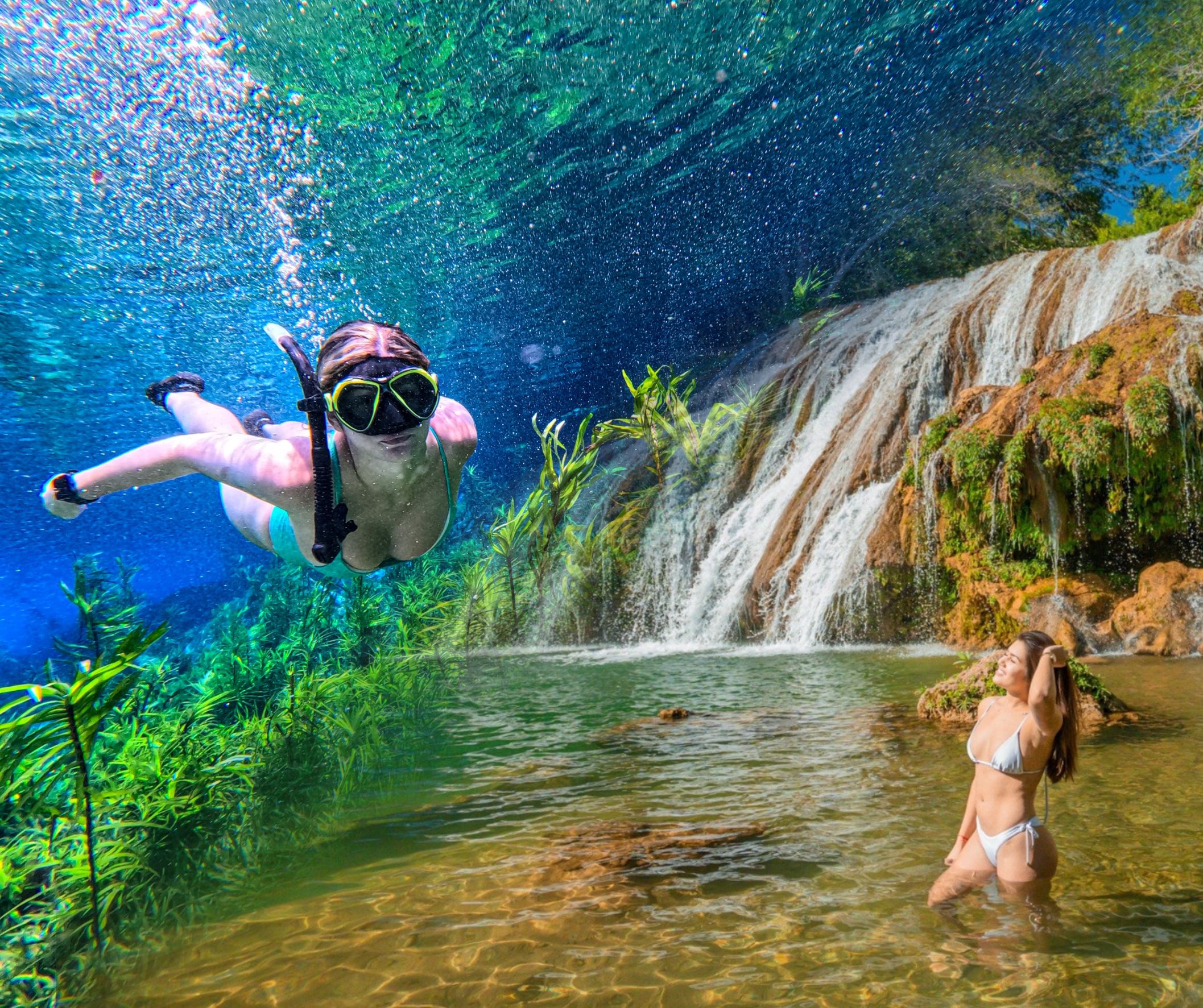 Flutuação Rio Azul e Cachoeiras Serra da Bodoquena MS