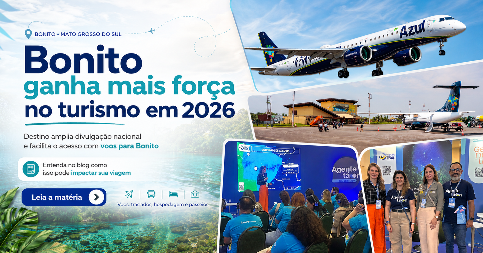 Aeronave no Aeroporto Regional de Bonito em Mato Grosso do Sul