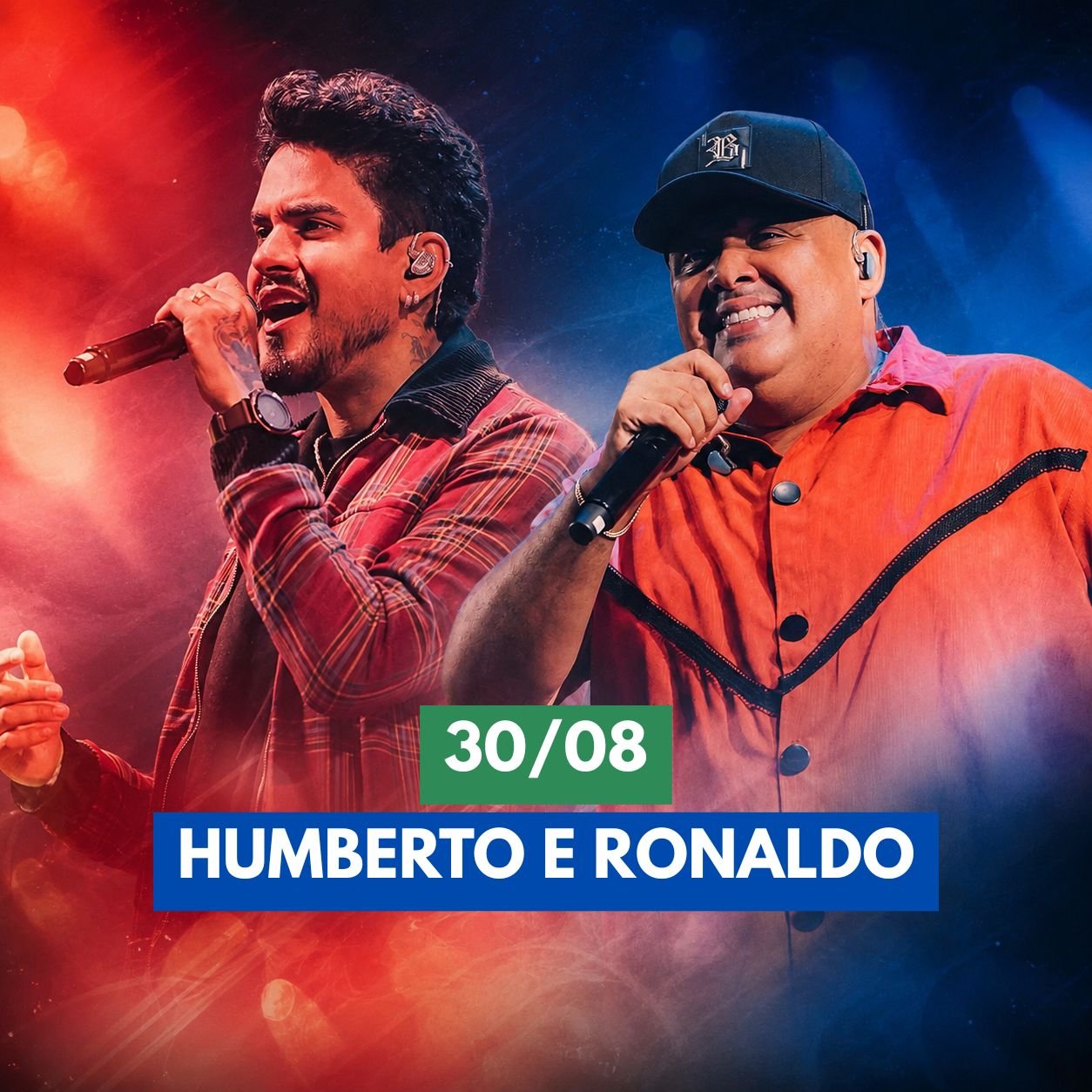 Humberto e Ronaldo no Festival de Inverno de Bonito 2026 em Bonito MS