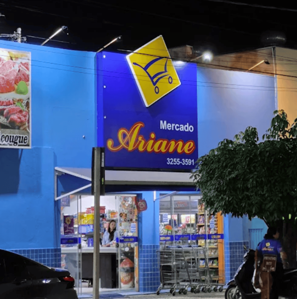 Fachada do Mercado Ariane em Bonito MS