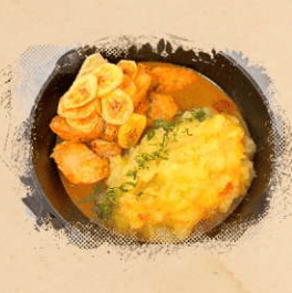 Mujica de pintado com caburé no Bacuri Cozinha Regional