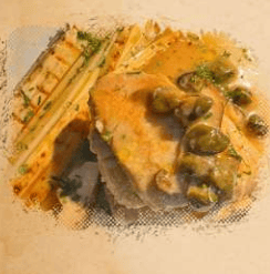 Pintado ao azeite e alcaparra do Restaurante Bacuri