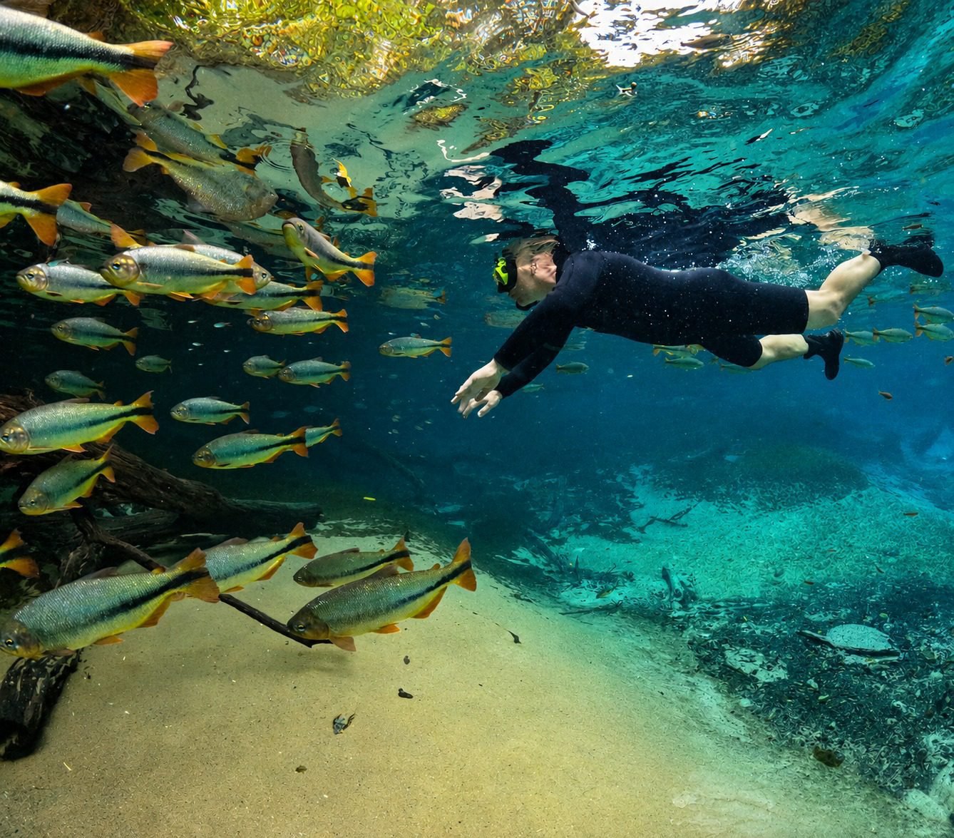 Flutuação no Rio da Prata em Jardim MS