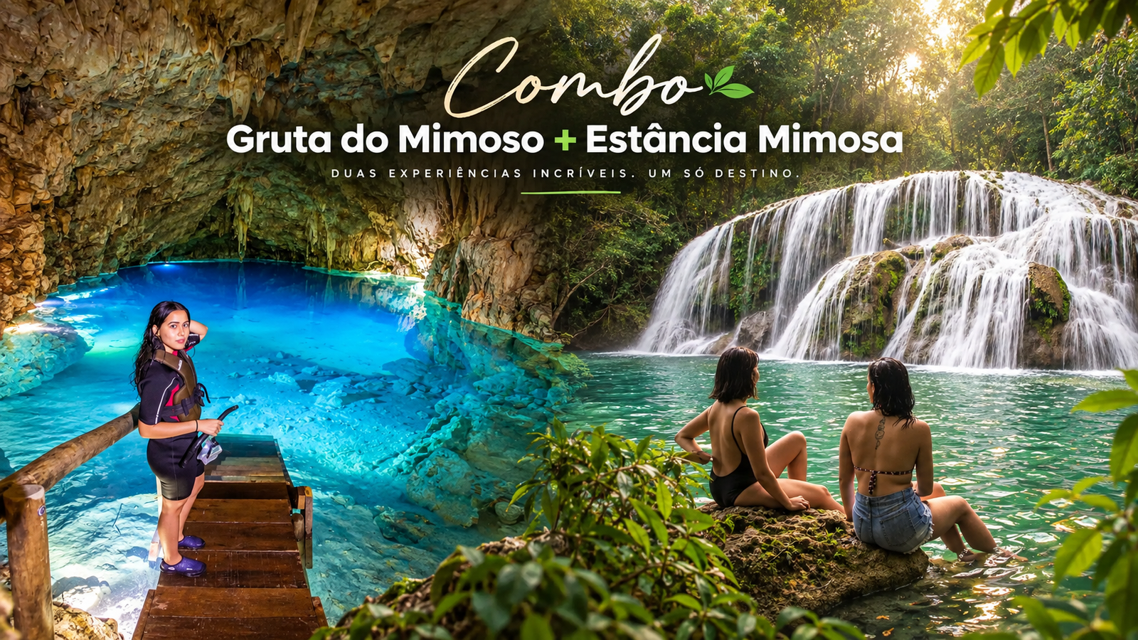 Combo Gruta do Mimoso e Estância Mimosa em Bonito MS