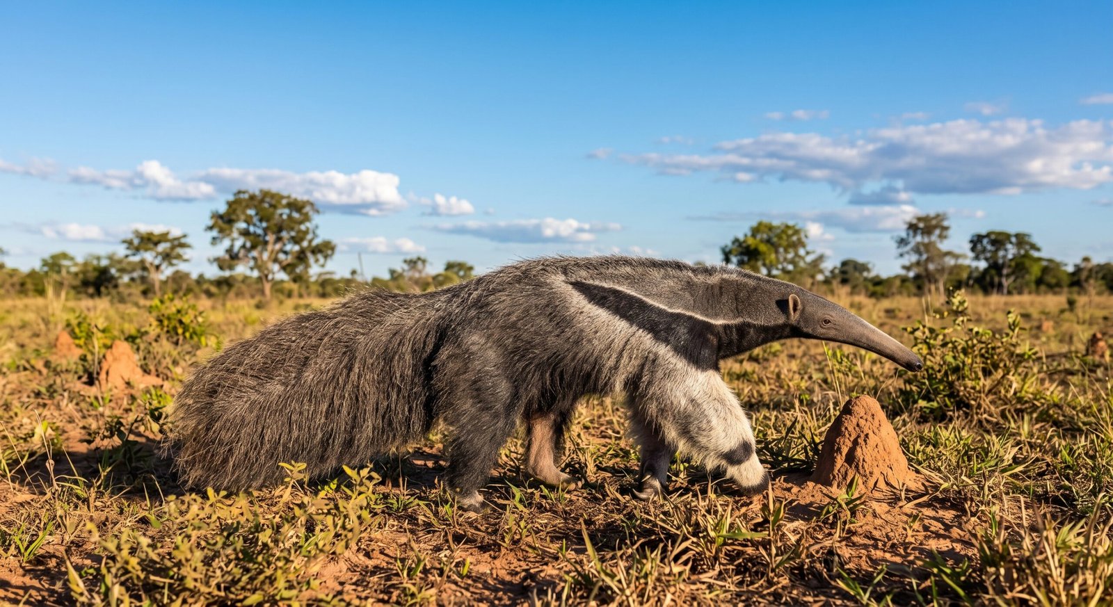 Tamanduá-bandeira em área rural de Bonito Mato Grosso do Sul